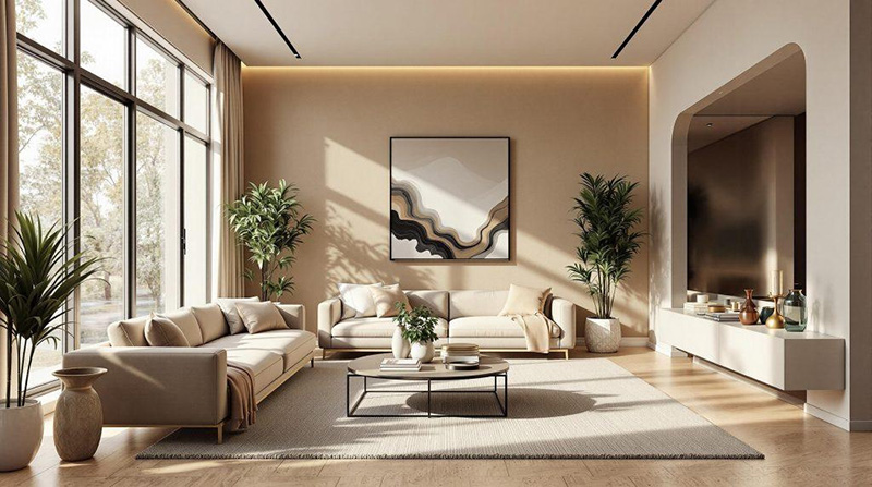 chụp bao quát không gian chứa nội thất