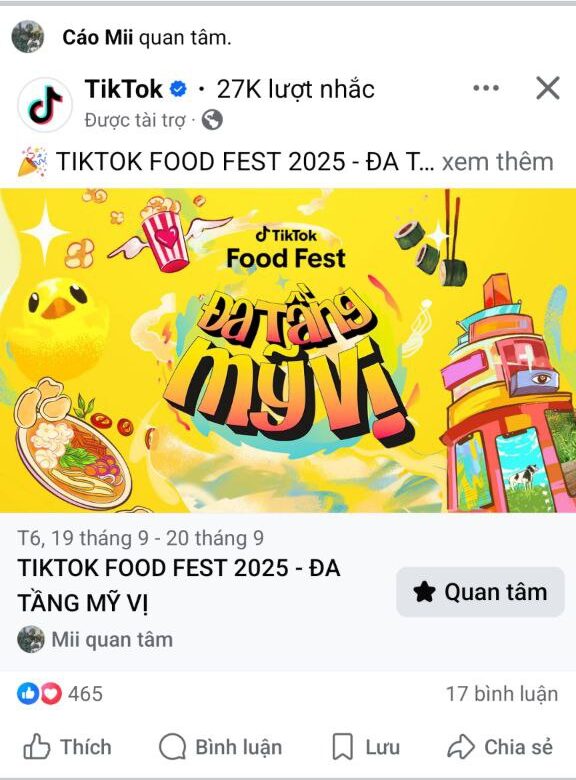 Quảng cáo Event Responsive