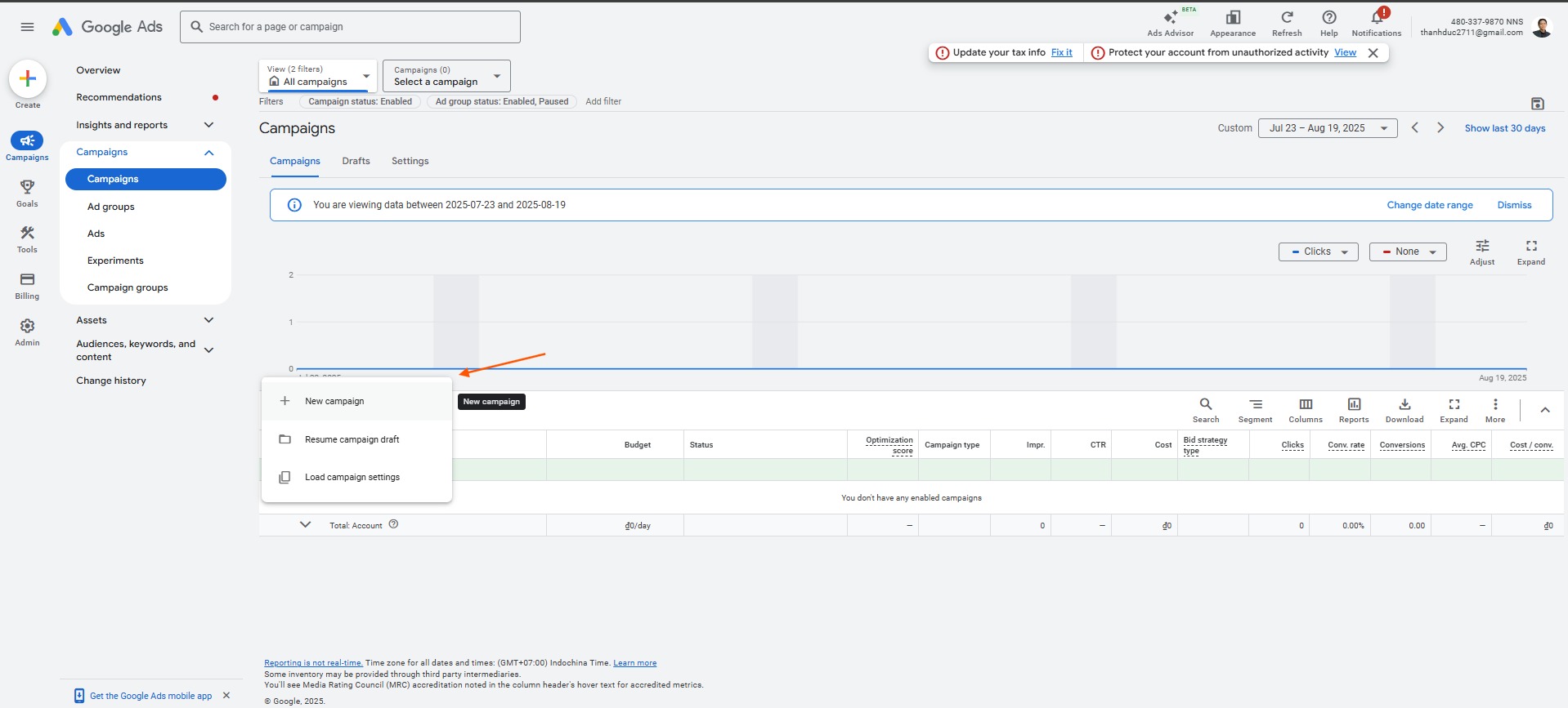 cách tạo chiến dịch Quảng cáo Google Display Network