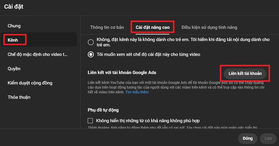Chuẩn bị Quảng cáo YouTube