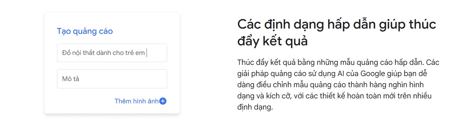 google gdn có nhiều định dạng