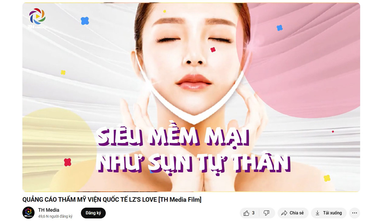 Sản xuất video giới thiệu sản phẩm thẩm mỹ viện