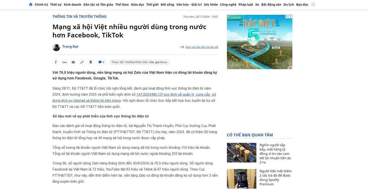 người dùng tiktok tại việt nam